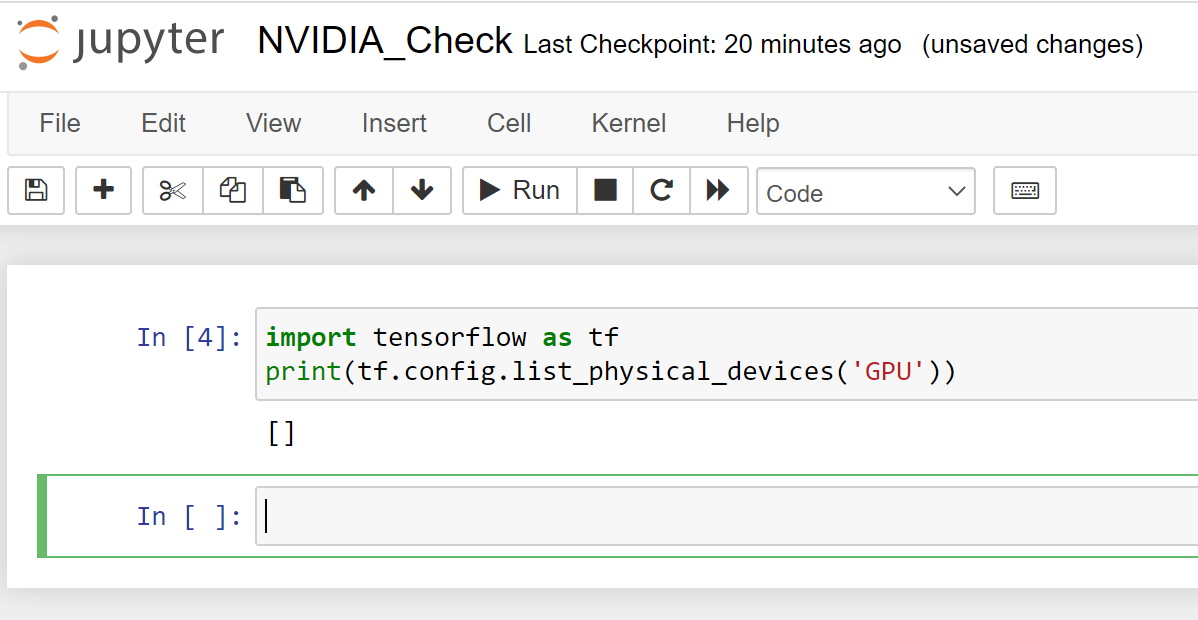 Importing hot sale tensorflow gpu